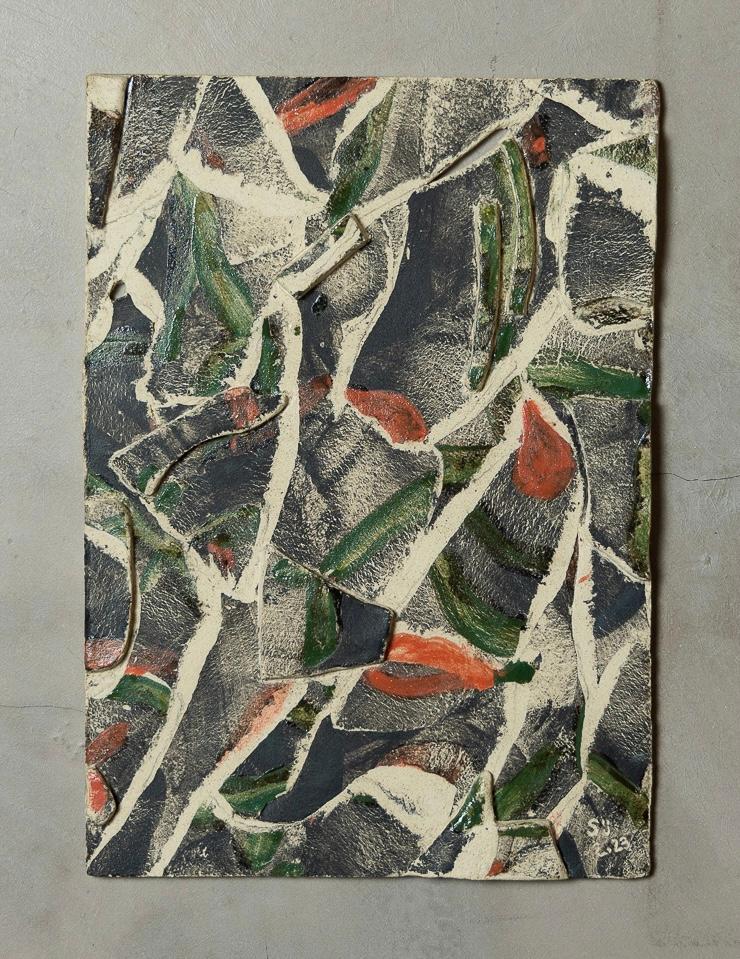 SORAIA Sü - Study n°10 - stoneware, colored engobes & enamel