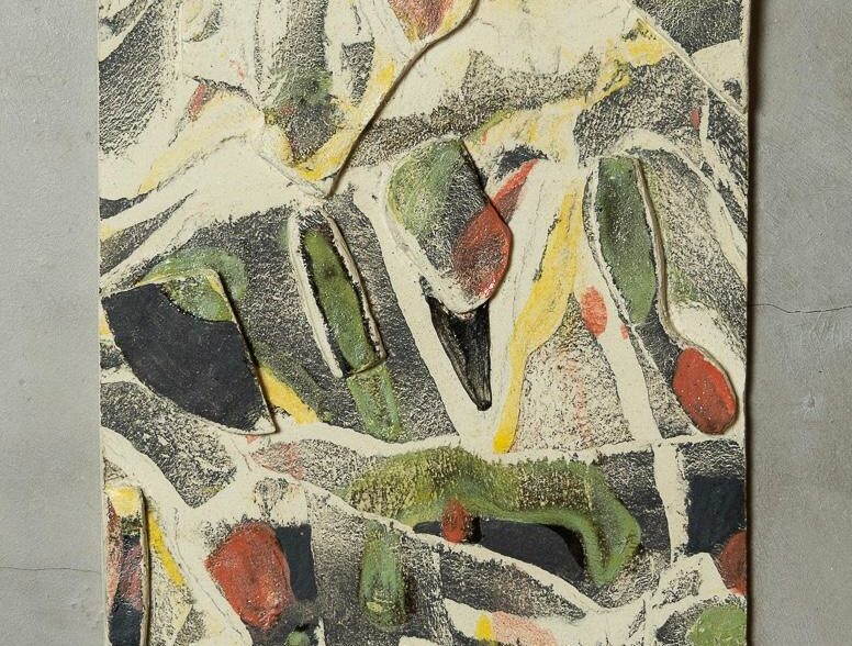 SORAIA Sü - Study n°13 - stoneware, colored engobes & enamel - 2024