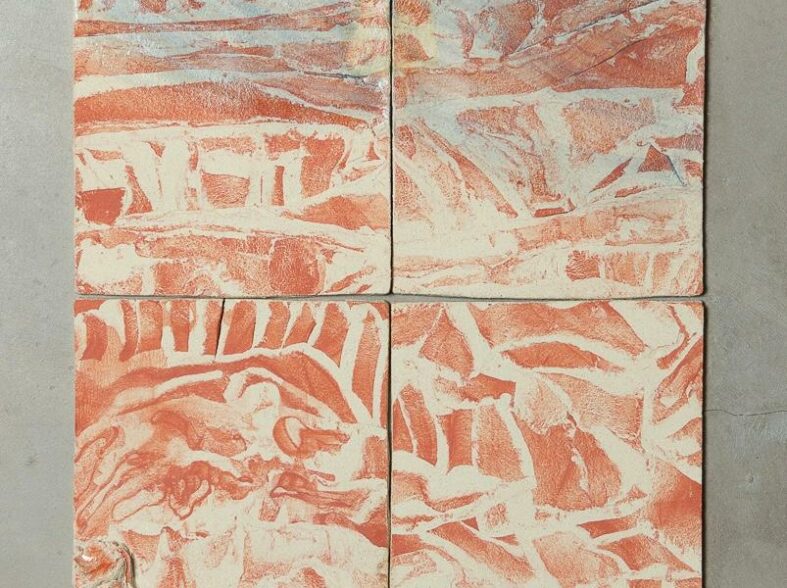 SORAIA Sü - Study n°15 - stoneware, colored engobes & enamel - 2025