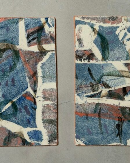 SORAIA Sü - Study n°9 - stoneware, colored engobes & enamel